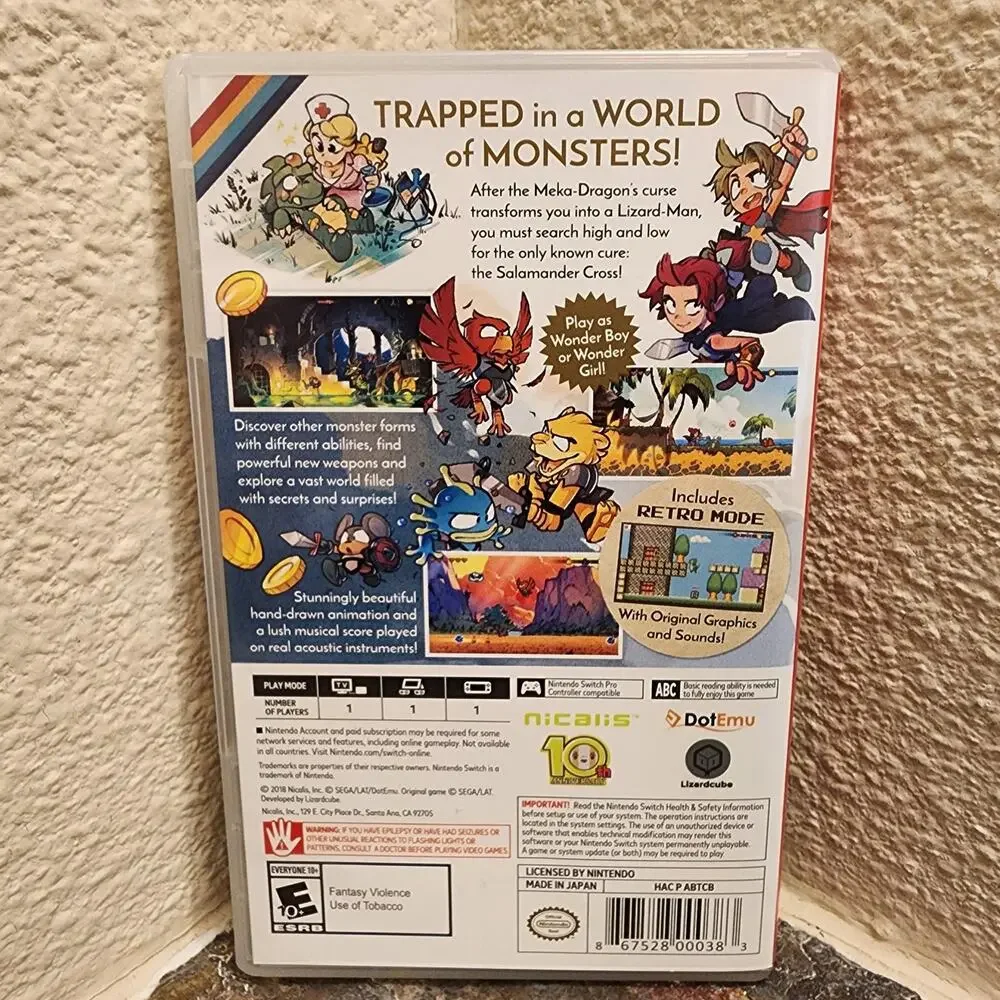 Game - Wonder Boy: The Dragon's Trap (CIB) - Switch